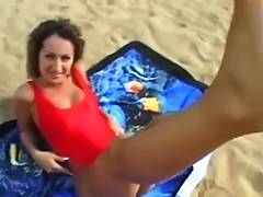 MILF gives a hot sexy foot job in public to a big dick tube porn video