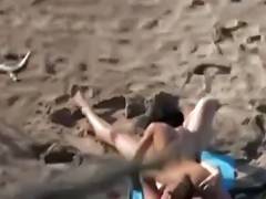 Oral Stimulation sex in 69 on a beach voyeur tube porn video
