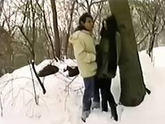 Fucking In The Park In The Snow tube porn video
