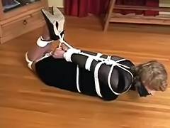 Hot tied CD in dark costume tube porn video