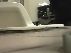 Girls pee in public toilet and get spy closeups on the cam tube porn video