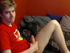 Twink doing a jack off tease tube porn video