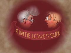 Auntie loves to suck! Animation! tube porn video