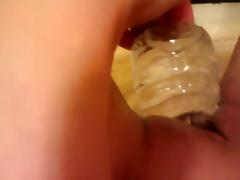 glass bottle tube porn video