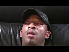 Blindfolded white guy gets fucked hard in his asshole by big black dick tube porn video