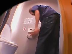 Hot Jap takes a piss and gets screwed in the toilet tube porn video