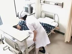 Hardcore Japanese fuck for a hot nurse in the hospital tube porn video