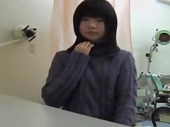 Young Japanese girl reaches an orgasm at her gyno.s office tube porn video