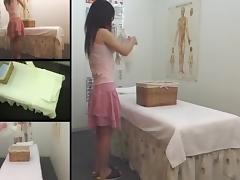 Teen Jap hottie rubbed in voyeur erotic massage movie tube porn video