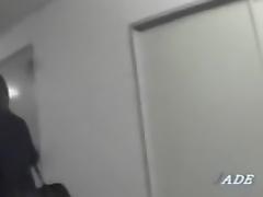 Wicked girl masturbates in the toilet in Japanese sex video tube porn video