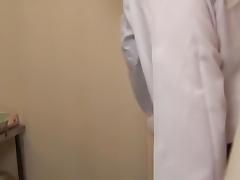 Japanese babe got toyed at some strange gyno clinic tube porn video