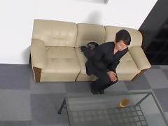 Petite Japanese fucked passionately on a spy cam video tube porn video
