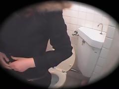 Long vagina fucked hard by japanese dick in public toilet tube porn video