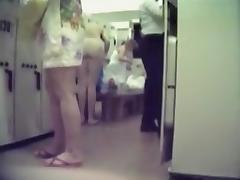 Women getting dressed and undressed in the pool change room tube porn video