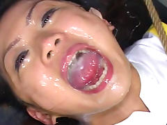 Hot japanese covered in creamy jizz tube porn video