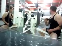Gym wank tube porn video