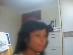 Busty Asian sucked my rod on webcam tube porn video