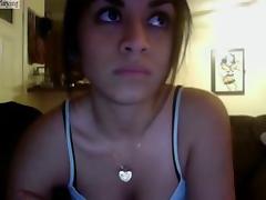 Hot Latina teen teases on a webcam tube porn video