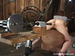 Sexy Paris Kennedy gets toyed deep in a wooden barn tube porn video