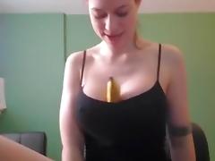 Sucking on a toy during webcam show tube porn video