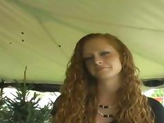 Amberr is a Curly Haired Ginger who Loves it Doggystyle! tube porn video