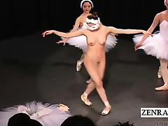 Subtitled Japanese CMNF ballerina recital strips naked tube porn video