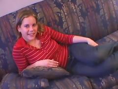 Chubby Blonde Wearing Jeans Loves Putting Things On Her Mouth tube porn video