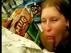 Sucking cock in a shop tube porn video