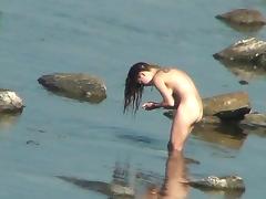 Sexy babes on the nudist beach tube porn video
