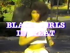 Retro black girl between white rods tube porn video