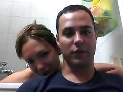 German Teen Couple Taking An Online Bath and Fuck tube porn video