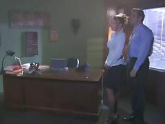 Boss Fucks His Blonde Secretary in His Office tube porn video