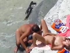 Voyeur on public beach sex tube porn video