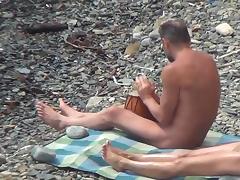 Nude babes at the beach caught on cam tube porn video