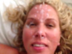 Forehead to chin cumshot tube porn video