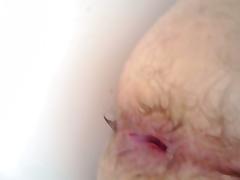 Enema and toying in the bath tube porn video