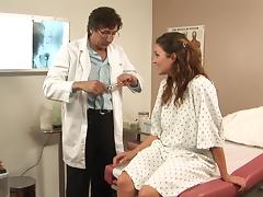 Doctor visit turns wild for Allie Haze tube porn video