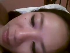 chinese selfish exgf rub hairy pussy on webcam tube porn video