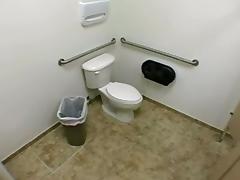 Hardcore fuck in a public toilet tube porn video