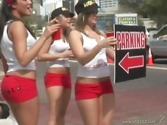 Marvelous Babes Act Naughty In The Middle Of The Street tube porn video