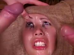 Asian Milf slut threesome tube porn video