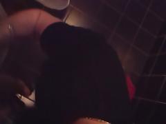 Man packs cute lovely girl in pussy in bathroom tube porn video