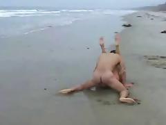 Brunette fucking on the beach tube porn video