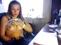 Legal Age Teenager with gorgeous titties tube porn video
