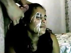 Big facial to gipsy latina face tube porn video