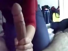 Oriental legal age teenager jerks his large white rod tube porn video
