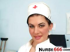 Czech nurse Rihanna Samuel uniform fetish tube porn video