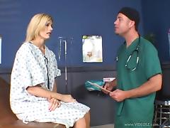 Darryl Hanah gets her pussy examined and fucked by a lewd doctor tube porn video