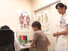 Slutty Japanese Nurse Gives The Doctor A Nasty Blowjob tube porn video