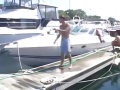 Non-Professional fuckfest on a boat tube porn video